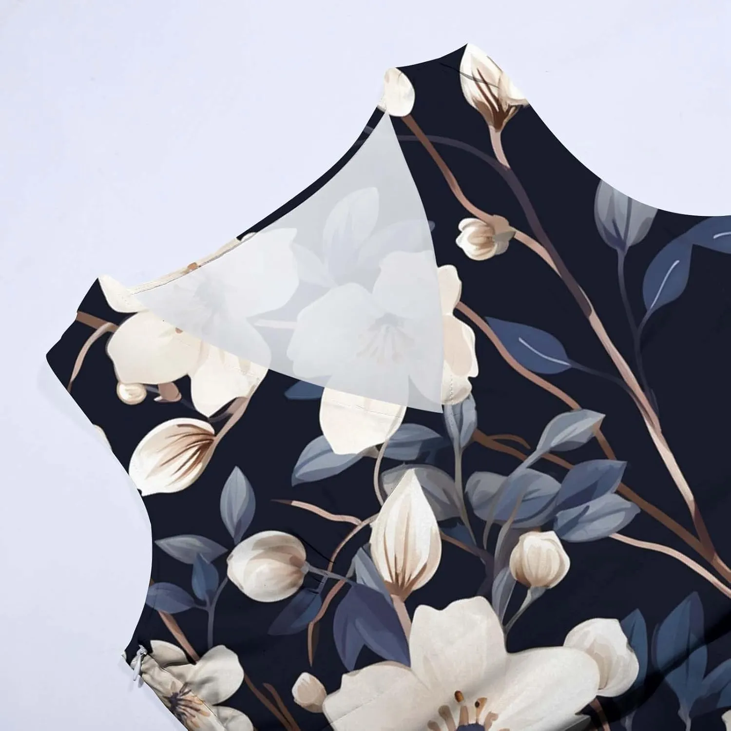 Sun Dresses for Women, Graphic Print Flowy Beach Dress, Spring Summer Casual Elegant Wrap V Neck Sleeveless Maxi Dresses