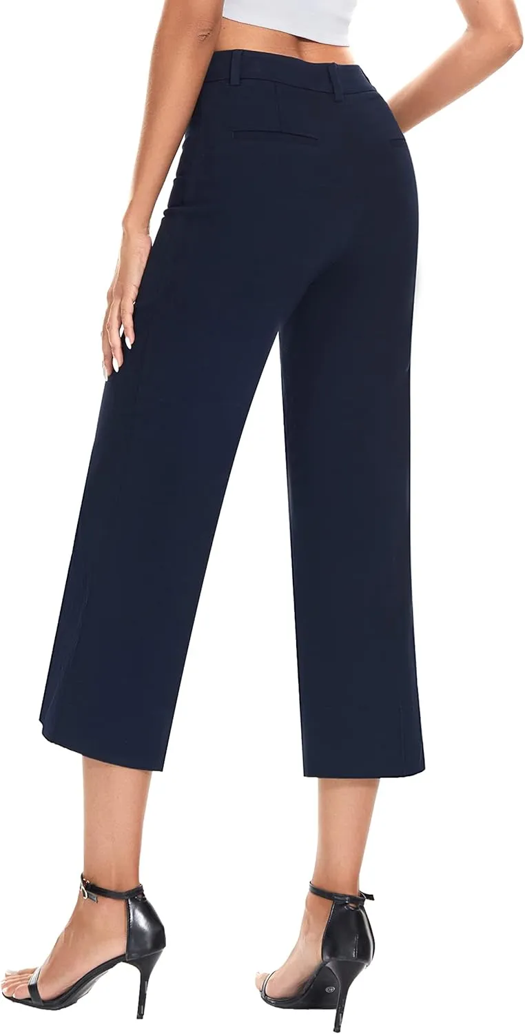 Taloyone High Waisted Casual Chino Pants for Women Work Trouser Slacks Women's Lounge Dress Pants
