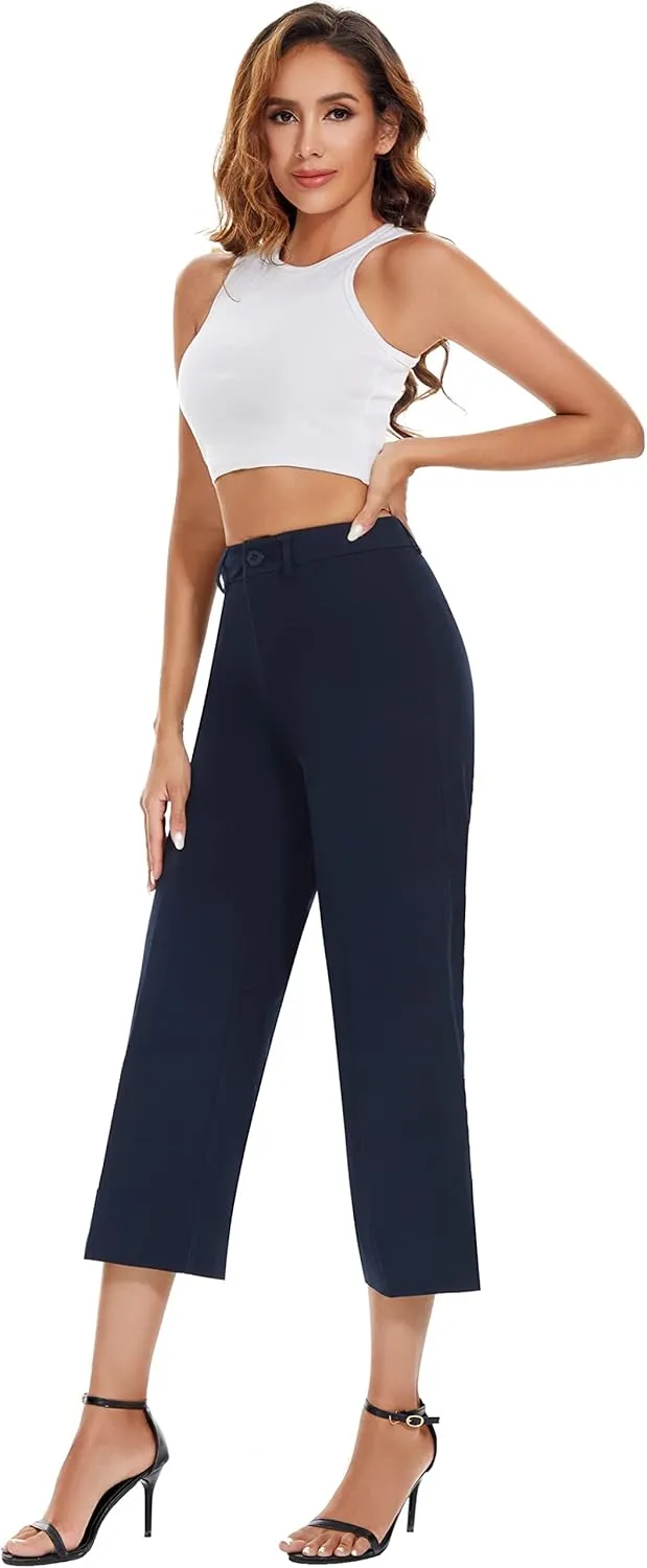 Taloyone High Waisted Casual Chino Pants for Women Work Trouser Slacks Women's Lounge Dress Pants