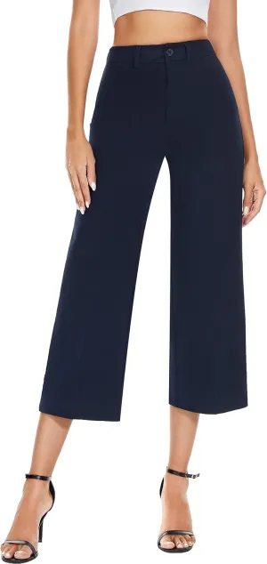 Taloyone High Waisted Casual Chino Pants for Women Work Trouser Slacks Women's Lounge Dress Pants