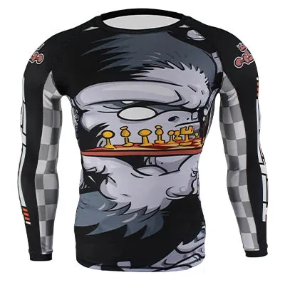 Tatami - Chess Gorilla -  Long Sleeve BJJ Compression Shirt / Rash Guard