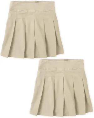The Children's Place Girls' Uniform Pleated Skort