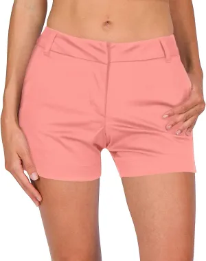 Three Sixty Six Womens Golf Shorts 4  Inch Inseam - Quick Dry Active Shorts with Pockets, Athletic and Breathable