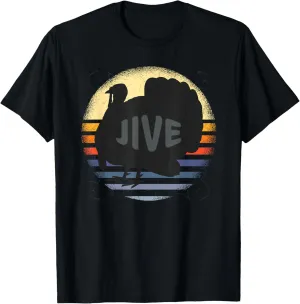 Turkey Jive Funny 1970s Culture Retro Vintage Sunset T-Shirt
