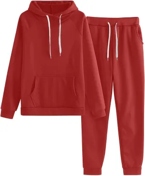 Two Piece Sets for Women Long Sleeve Crewneck Graphic Sweatsuits Sweatshirt Wide Leg Sweatpant Tracksuits