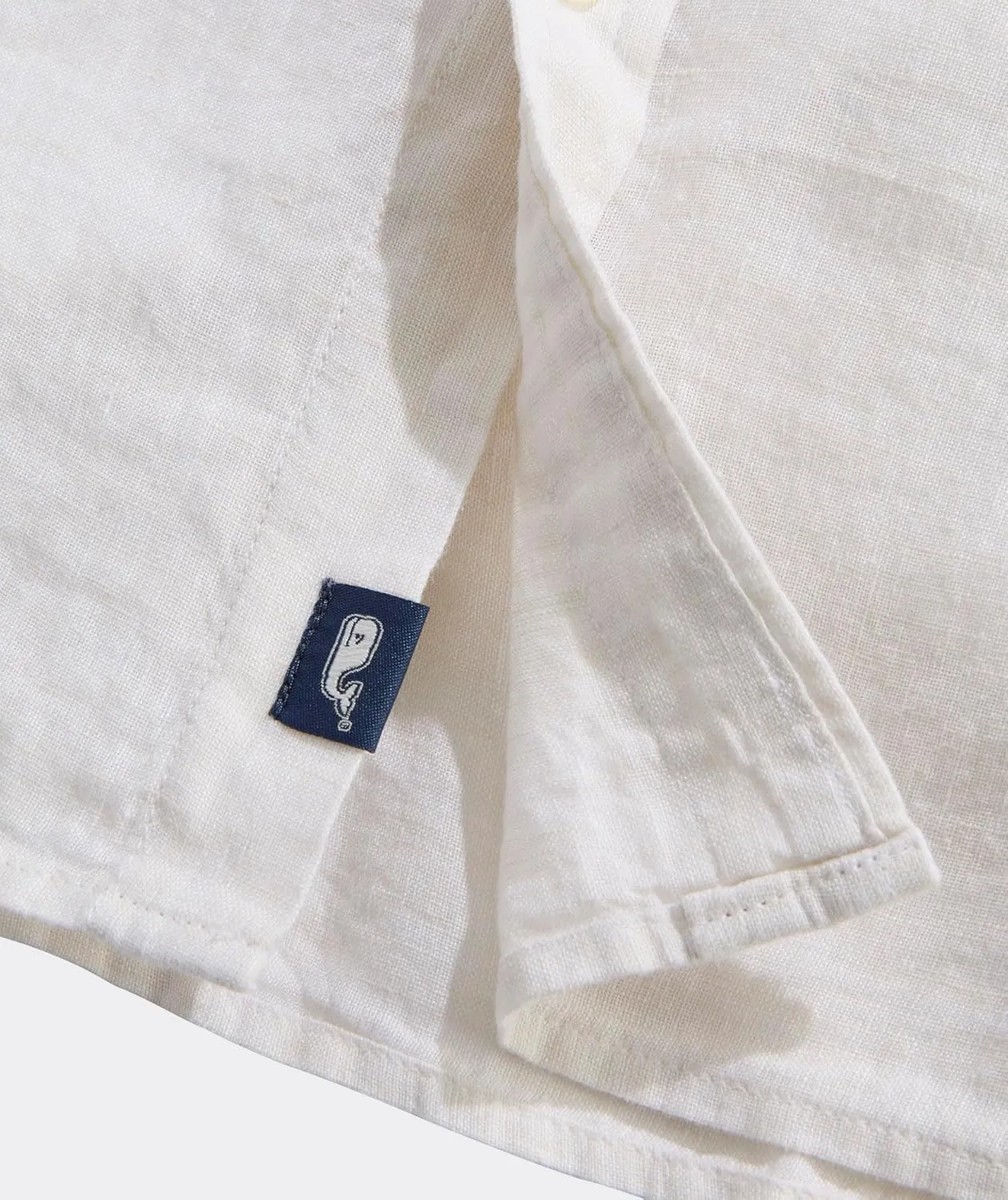vineyard vines Men's Linen Surfside Solid Shirt