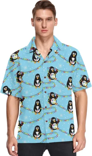 visesunny Novelty Mens Hawaiian Shirts Casual Tropical Short Sleeve Button Down Shirt Summer Beach Shirts S-XXXL