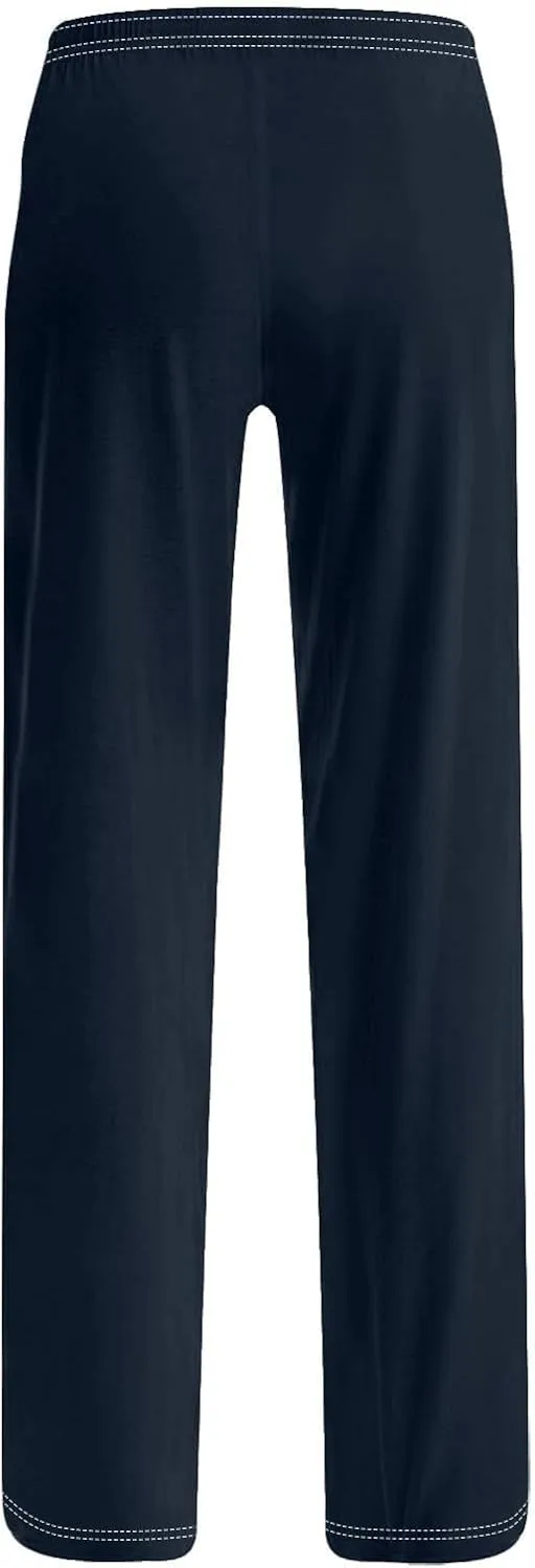 Wide Leg Yoga Pants for Women | Casual Loose Cozy High Waisted Lounge Flowy Pant with Pockets