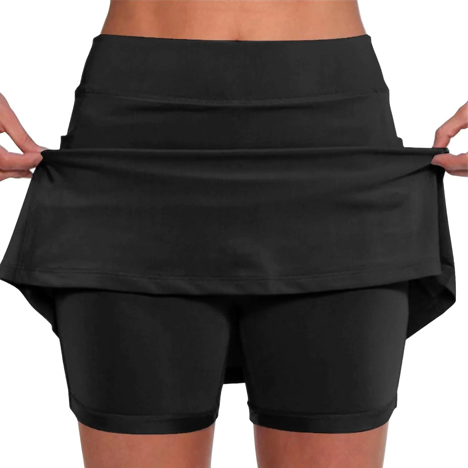 Womens Athletic Skirt with Shorts Mini Golf Tennis Running Workout Lightweight Comfy Oversized Skort Skirts with Pockets