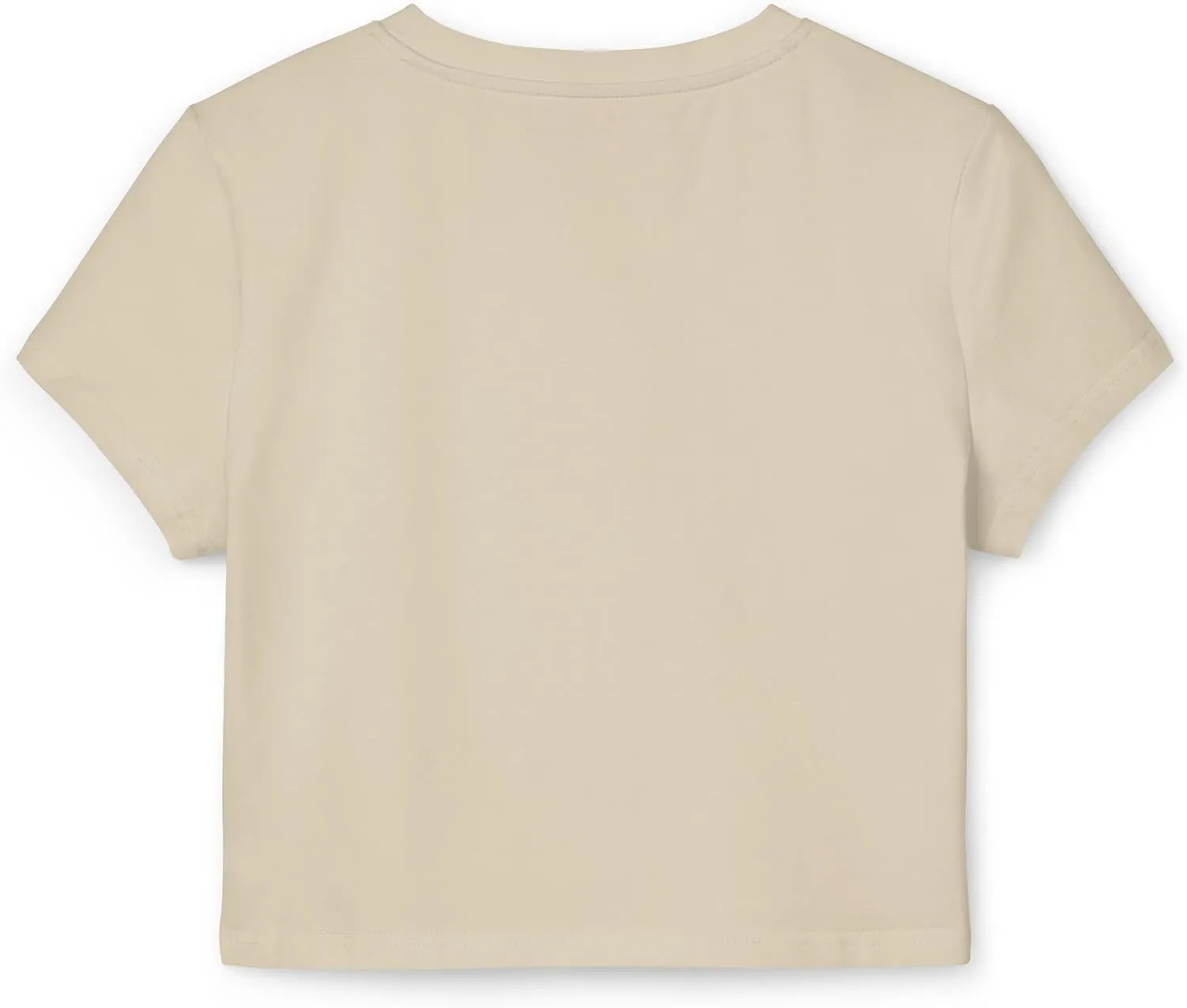 Women's Crop Top Tee, Summer Short Sleeve T Shirt, Slim Fit Graphic Letter Print, Sustainable Organic Cotton