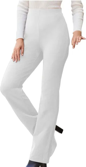 Womens Dress Pants Business Casual Work Pants High Waist Stretchy Bootcut Trousers Dressy Solid Pull On Office Pant