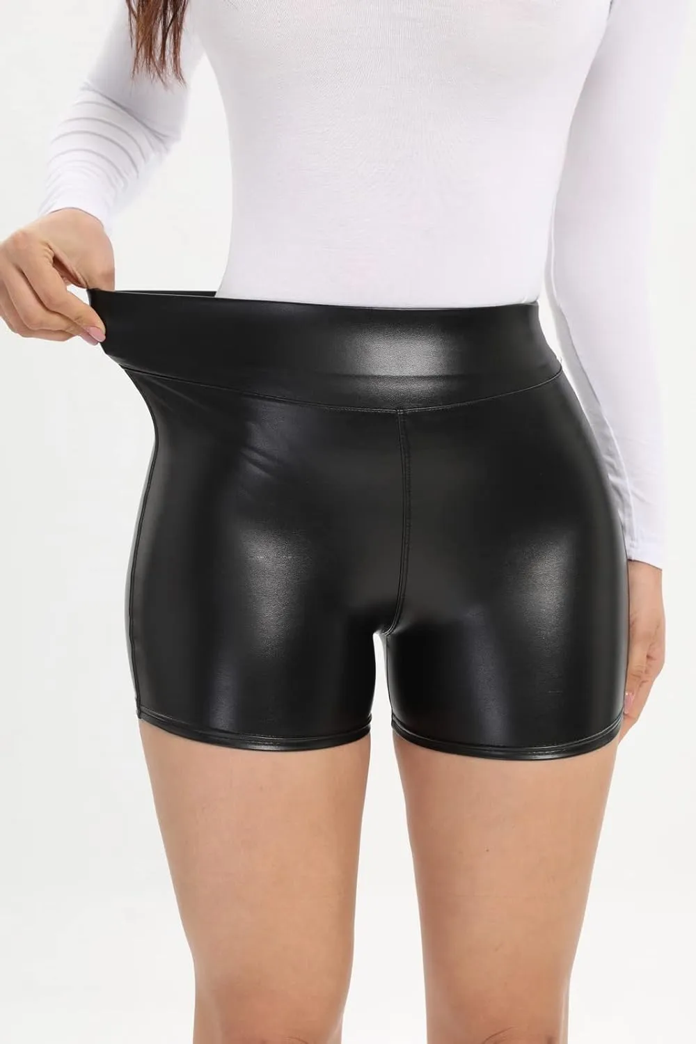 Women's High Waist Hem Ripped Denim Shorts