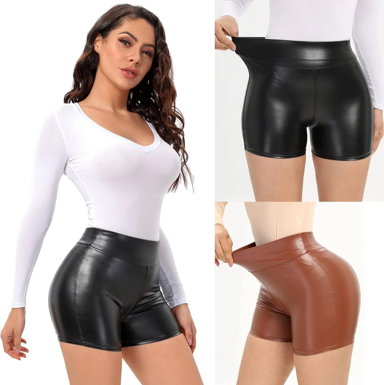 Women's High Waist Hem Ripped Denim Shorts