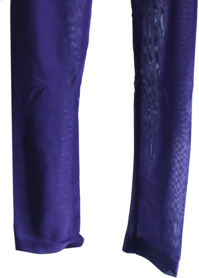 Women's Hot Sexy See Through Sheer Mesh Long Pants Legging