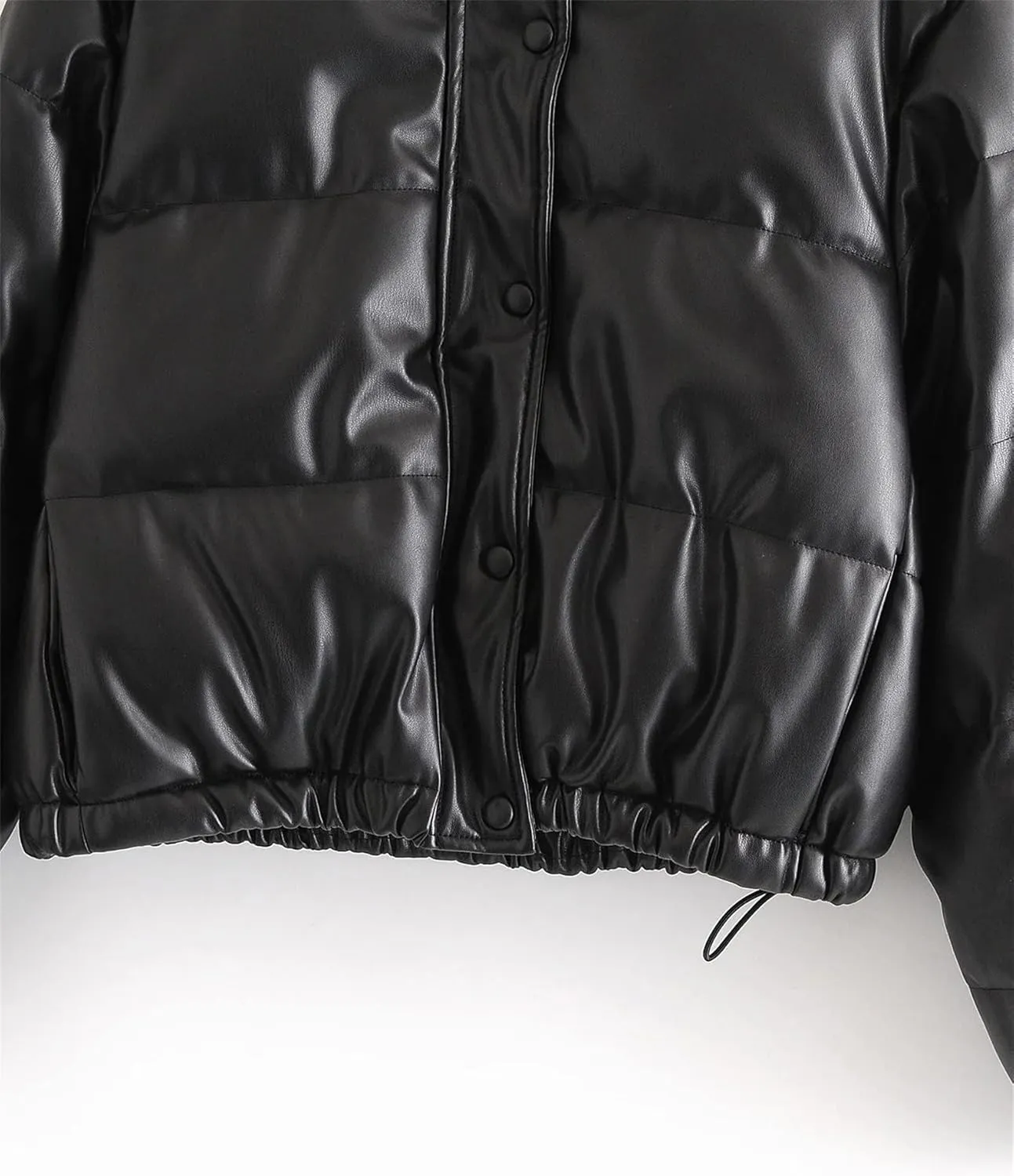 Women's Lightweight Long-Sleeve Full-Zip Water-Resistant Packable Puffer Jacket Casual Ultra Short Down Jacket