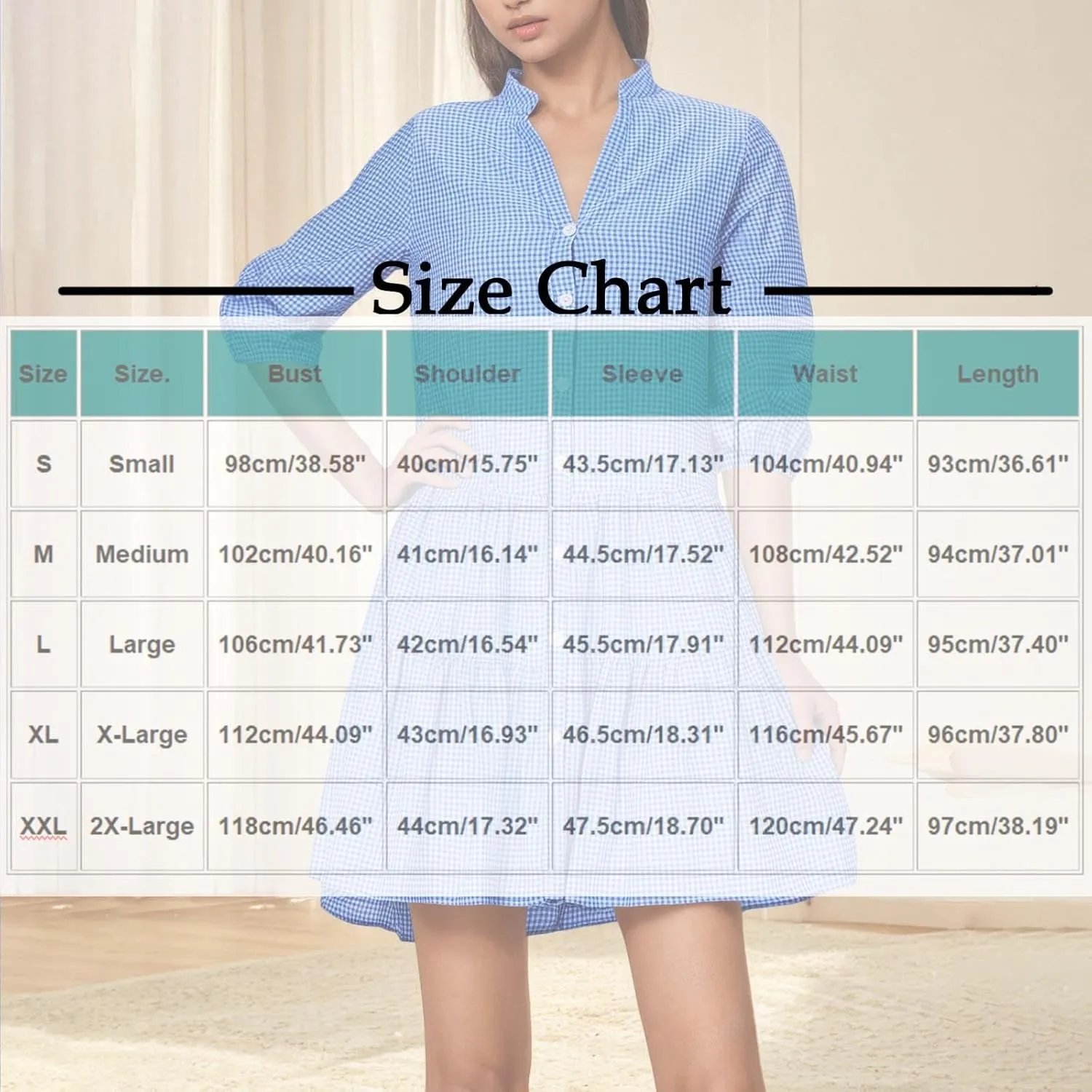 Women's Plaid Button Down Summer Dresses Trendy 2025 Sleeveless V Neck Mini Dress Casual Loose Babydoll Swing Dress