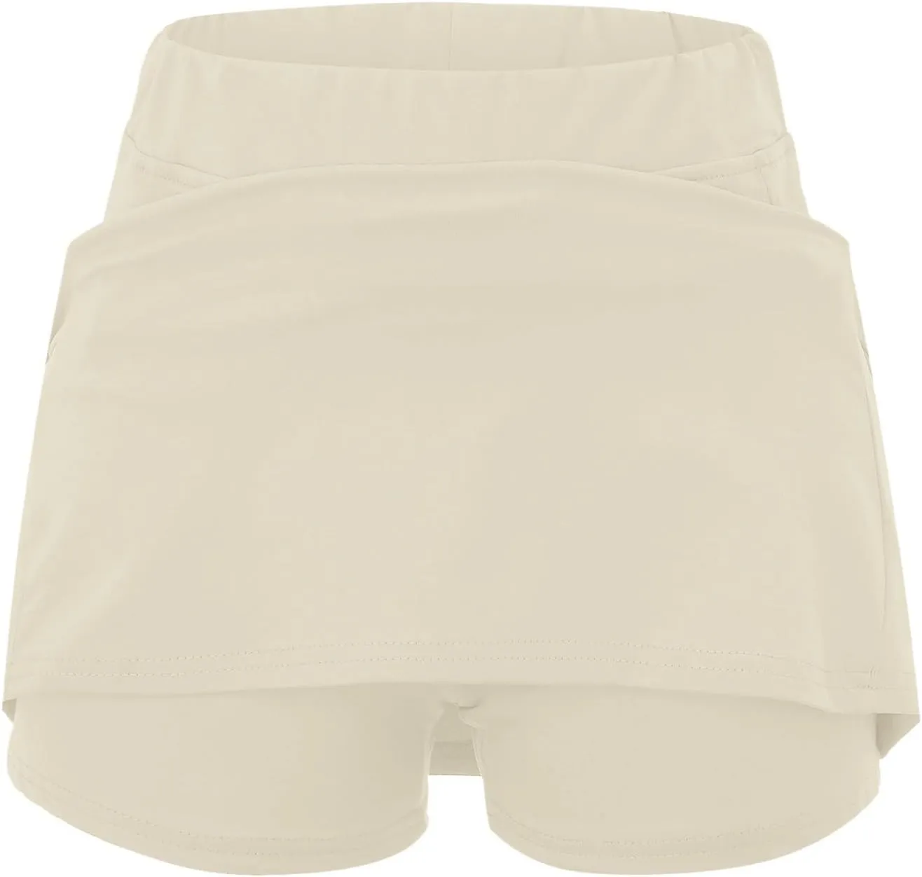 Womens Skorts with Pockets 2 in 1 Skorts Elastic High Waist Tummy Control Athletic Tennis Skirt Mini Short Skirts