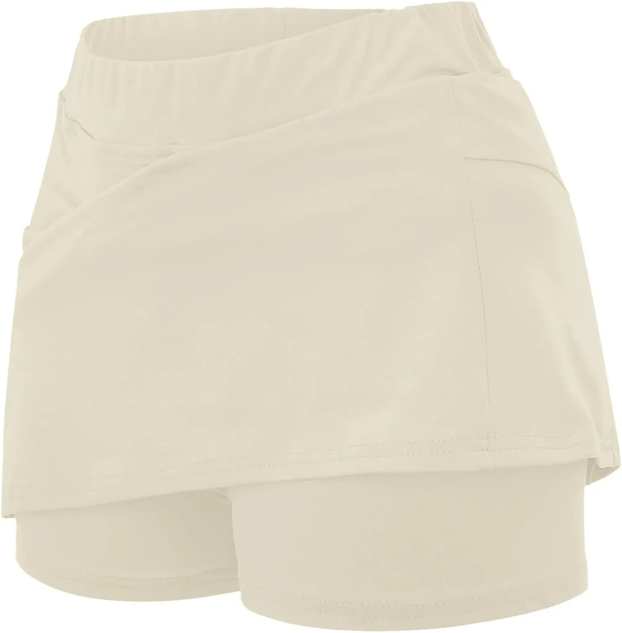Womens Skorts with Pockets 2 in 1 Skorts Elastic High Waist Tummy Control Athletic Tennis Skirt Mini Short Skirts