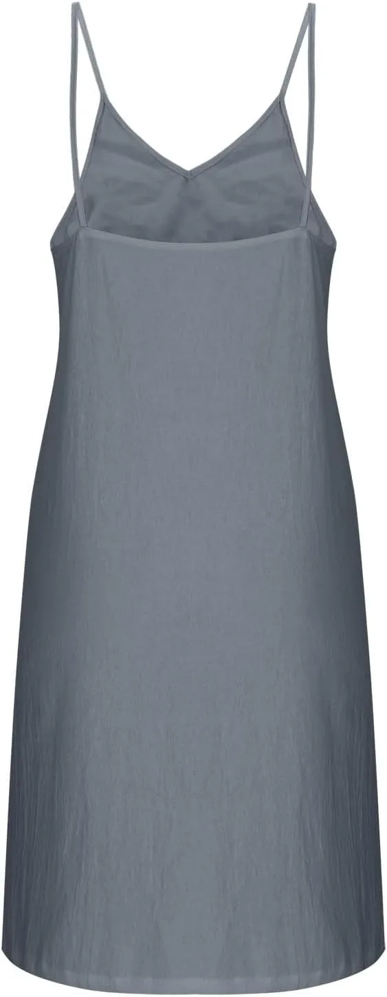 Women's Sleeveless Camisole Dress Summer V Neck Lightweight A-Line Dresses 2025 Casual Loose Comfy Beach Mini Dress