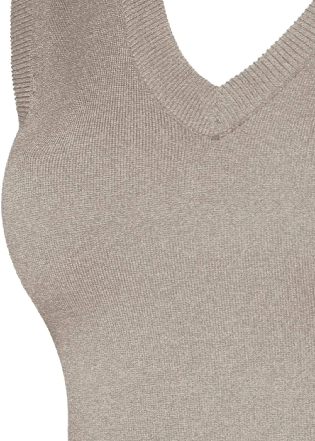 Women's Solid Basic V-Neck Sleeveless Soft Stretch Pullover Sweater Vest Top