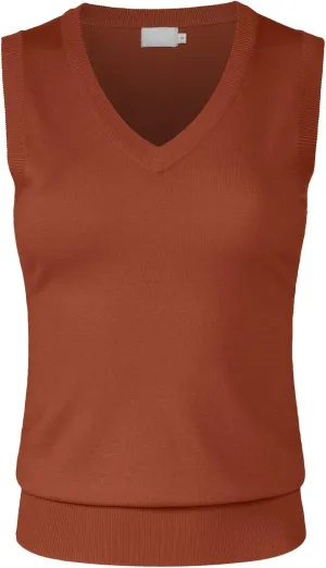 Women's Solid Basic V-Neck Sleeveless Soft Stretch Pullover Sweater Vest Top