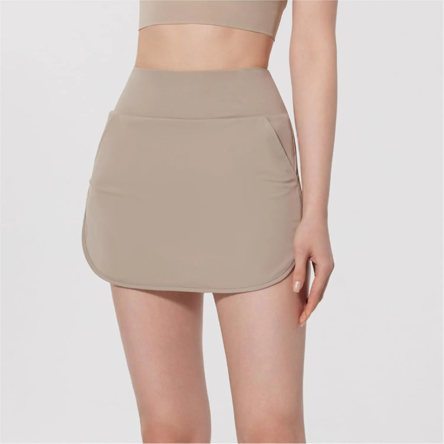 Women's Tennis Skirts Golf Skorts with Pockets High Waisted Side Slit Inner Shorts Yoga Athletic Workout Skirts
