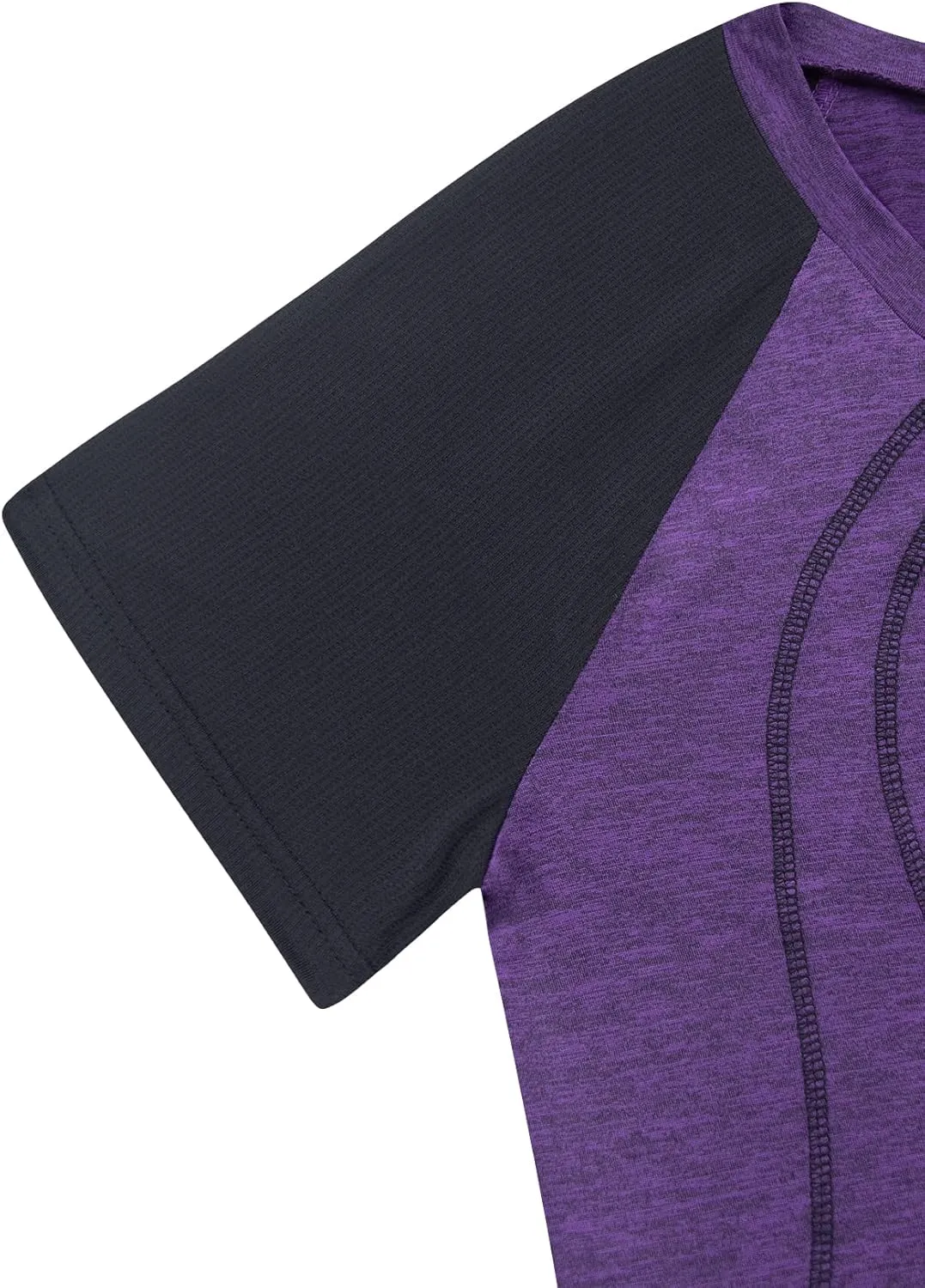 Womens Workout Shirts Fashion Casual Raglan Short Sleeve Yoga Gym Athletic Tops