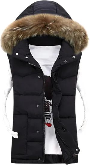 Ymosrh Mens Coats and Jackets Stylish Winter Zipper Fashion Color Waistcoat Vest Top Coat Coats Jackets Plus Size