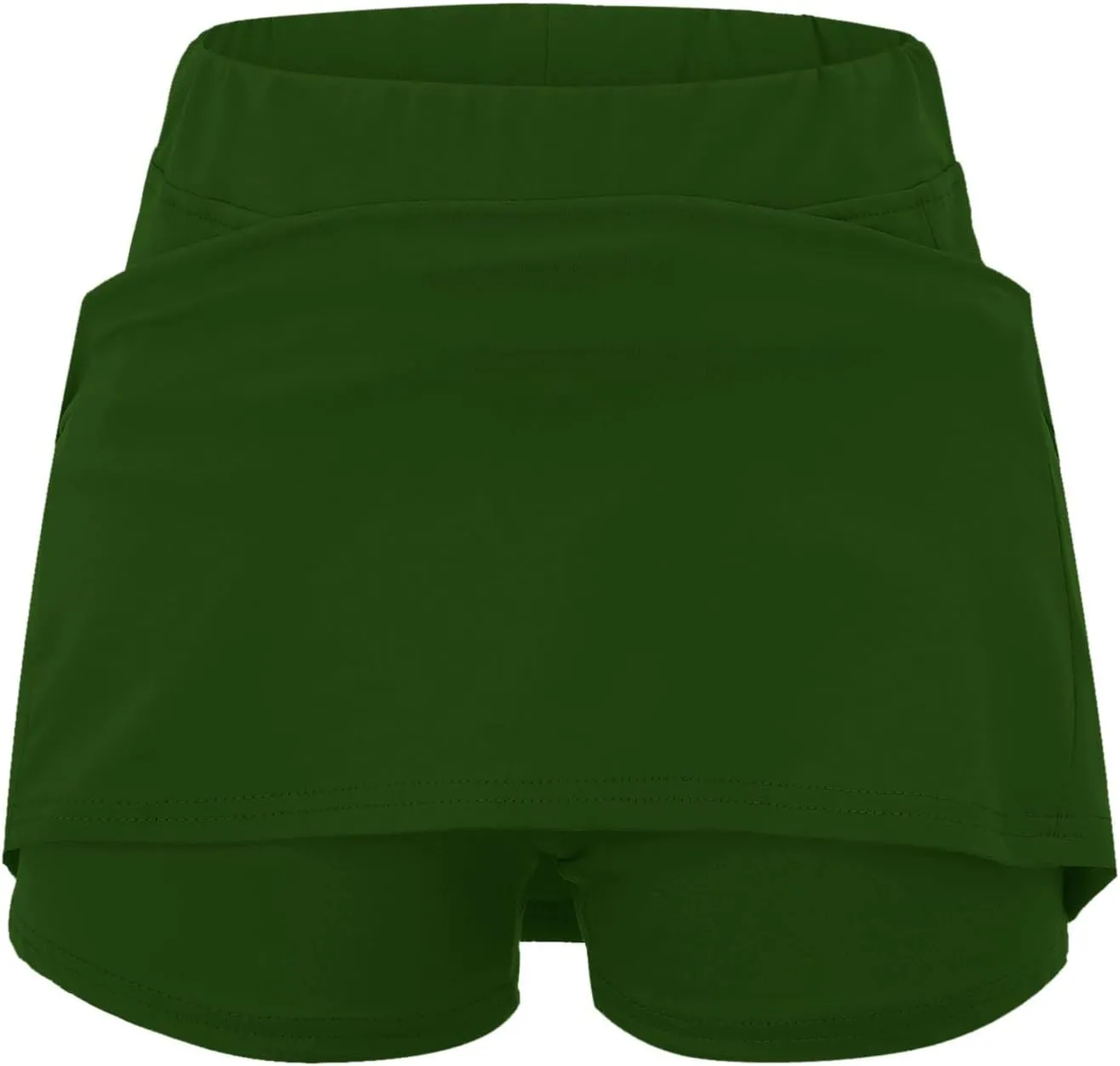 Yoga Skorts for Women Elastic Athletic Tennis Inner Shorts Tummy Control High Waist Strech Sports Skirts with Pockets