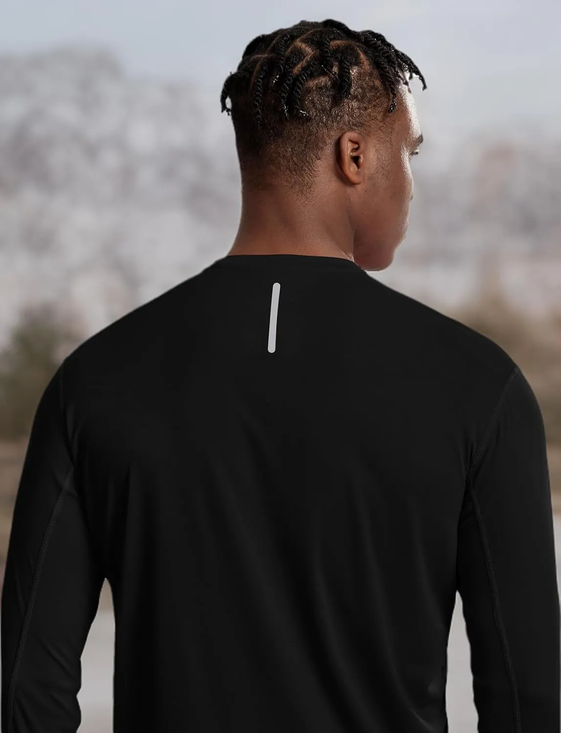 Zengjo Moisture Wicking Athletic Shirts for Men Long Sleeve Workout Running Gym Performance Tee UV/Sun Protection