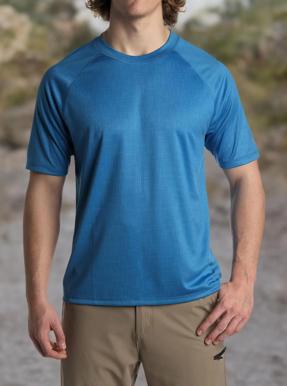 ZeroXposur Mens Sun Shirt UPF 50  - Lightweight, Quick-Dry Swim Shirts for Men - Short-Sleeve Rash Guard for Men